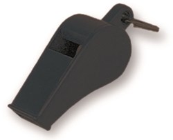 Megaform Pfeife Spielzeug Set 12 schwarze Kunststoff Sportpfeifen