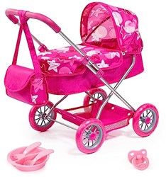 BAYER DESIGN DOLLS PRAM SMARTY - PINK