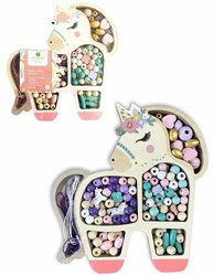 Sycomore Holzperlen Einhorn Bastelset für Kinder - kreatives Spielzeug