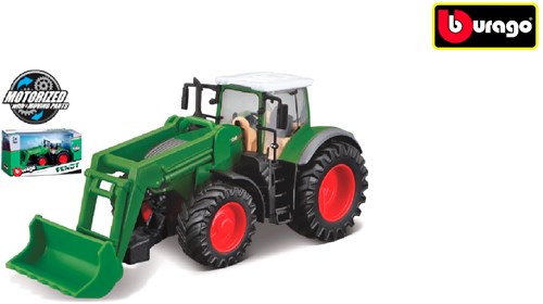 Bburago Tractor Fendt 1050 Vario met voorlader frictie 10cm (18-31631)