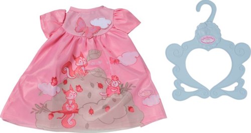 Baby Annabell robe de poupée rose 43 cm vêtements imprimé animaux