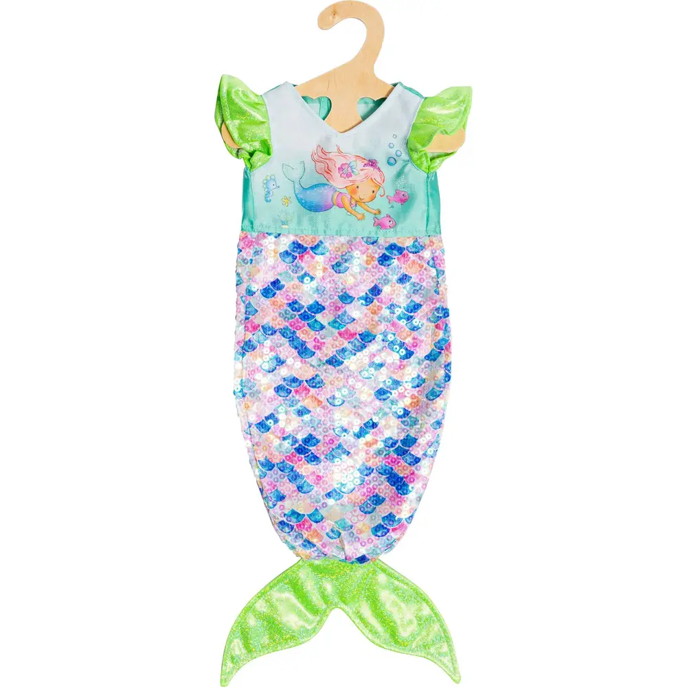 Heless vêtement poupée sirène Yara 35-45 cm robe à paillettes