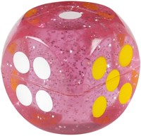 Goki Würfel Springball Spielzeug - bunter Gummi Würfel-2