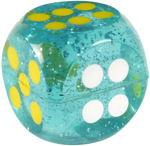 Goki Würfel Springball Spielzeug - bunter Gummi Würfel-3
