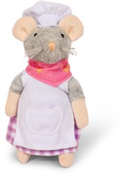 Het Muizenhuis Kuschelmaus Bäcker - Puppe aus Bio-Baumwolle