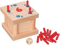 Goki Holz Würfelspiel Tricky 6 Familienspiel - Brettspiel-2