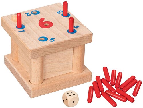 Goki Holz Würfelspiel Tricky 6 Familienspiel - Brettspiel-2