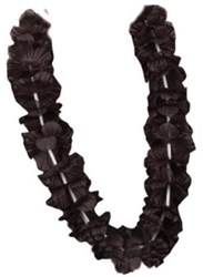 Boland Hawaii-Kette Luxus schwarz Polyester - Party-Accessoire