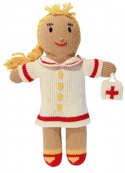 Knuffel gebreid zuster Nancy ca. 36 cm