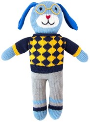 Knuffel gebreid hond Milo 36 cm