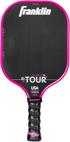 Franklin raquette de pickleball FS Tour Tempo - fibre de carbone - rose 16mm