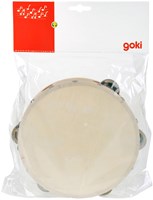 Goki Tamburin Musikinstrument mit 5 Schellen für Kinder-2