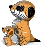 Eugy 3D-Puzzle Erdmännchen Karton buntes Tier Spielzeug-2