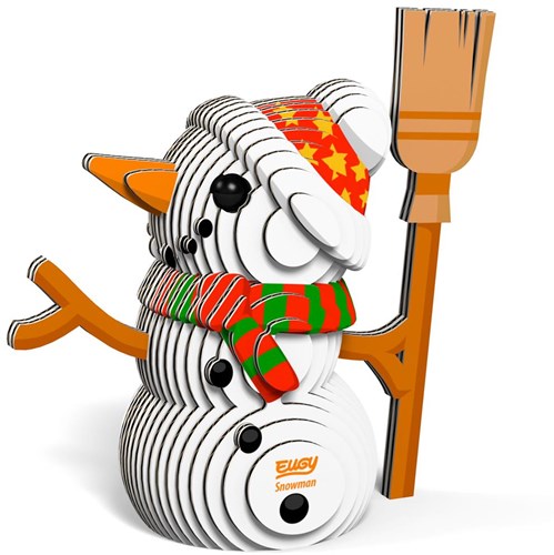 Eugy 3D Puzzle Schneemann - Karton Bastelset DIY für Kinder-2