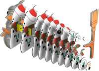 Eugy 3D Puzzle Schneemann - Karton Bastelset DIY für Kinder-3