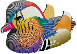 Eugy puzzle 3D Canard mandarin kit créatif animaux en carton