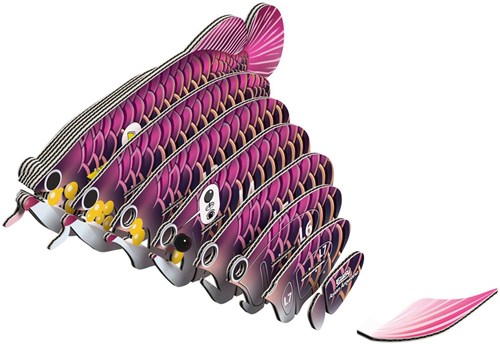 Eugy puzzle 3D poisson-dragon carton jouet écologique-3