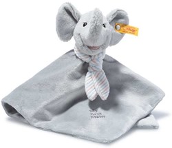 Steiff pluche My first Steiff Ellie elephant comforter, light grey - 26 cm