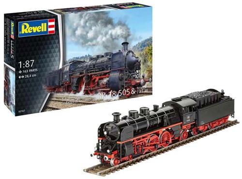 Revell Modellbausatz Dampflokomotive 1:87 - 163 Teile Zugmodell-3