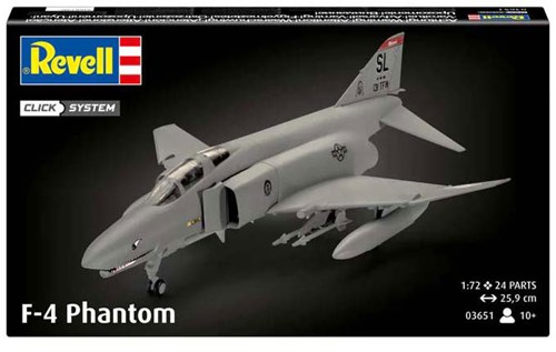 Revell kit de modélisme avion F-4 Phantom échelle 1/72 24 pièces