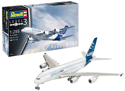 Revell Modellbausatz Flugzeug Airbus A380 Maßstab 1:288 Spielzeug-3