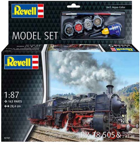Revell kit de modélisme locomotive à vapeur BR18505 1:87 - 163 pièces