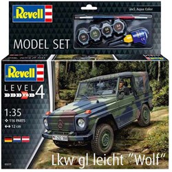 Revell kit de modélisme véhicule tout-terrain Lkw gl leicht Wolf 1:35 - 116 pièces
