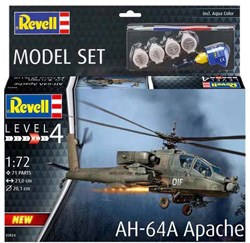 Revell kit de modélisme hélicoptère AH-64A Apache 1:72 - 71 pièces