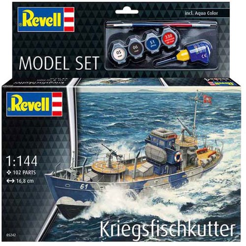 Revell kit de modélisme bateau de pêche KFK échelle 1:144 102pcs