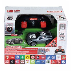 Carrera RC Mini Auto Bundesliga 1:43 grau - Fußball Spielzeugauto