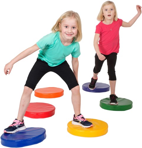 Spordas Balance Spielmatten Set aus 6 bunten Sound Pads-2