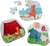 Trixie Formenpuzzle Spielzeug - Draußen spielen - 3 Puzzles Karton-2