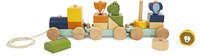 Trixie train d'animaux en bois FSC jouet coloré pour enfants-2