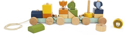 Trixie train d'animaux en bois FSC jouet coloré pour enfants-2