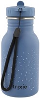 Trixie Trinkflasche Edelstahl Kinder 350ml Mrs. Elephant blau auslaufsicher-2