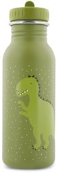 Trixie Trinkflasche Edelstahl Kinder 500ml Mr. Dino auslaufsicher grün