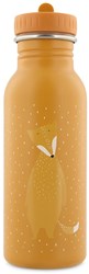 Trixie Trinkflasche - Edelstahl Kinder Wasserflasche 500ml - Mr. Fox - Auslaufsicher - Orange