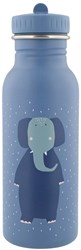 Trixie Trinkflasche 500ml - Edelstahl Kinderflasche Mrs. Elephant blau