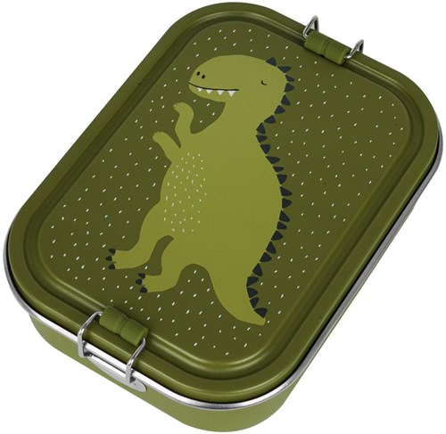 Trixie grande boîte à repas - boîte à lunch inox enfants - Mr. Dino - vert