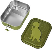 Trixie grande boîte à repas - boîte à lunch inox enfants - Mr. Dino - vert-2