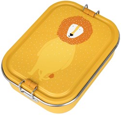 Trixie grande boîte repas - lunchbox inox enfants Mr. Lion jaune