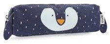Trixie langes Federmäppchen - Mr. Penguin blau Schreibwaren Etui