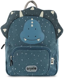 Trixie Rucksack - wasserdichter Schulranzen - Mr. Triceratops - Dino - Blau