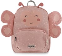 Trixie sac à dos enfant Mrs. Butterfly - cartable imperméable papillon rose
