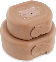 Trixie boîte à goûter set - lunchbox à clip Mrs. Cat - sans BPA rose-2
