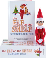 Elf On The Shelf Weihnachts-Elf Junge französisch mit Buch - magisches Spielzeug