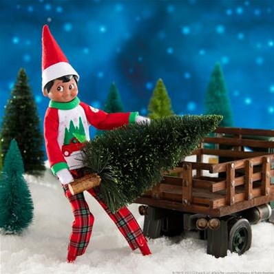 ELF ON THE SHELF L'elfe sur l'étagère - Pyjamas d'arbres et de ferme-3