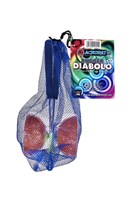 Eureka Diabolo Spielzeug aus Gummi mit Aluminiumstäben - orange - Jonglierartikel-2