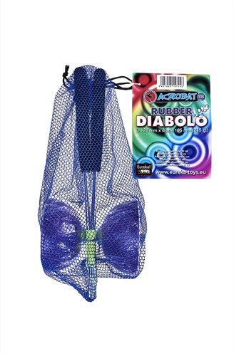 Eureka Diabolo Spielzeug Set mit Aluminium Stäben - lila - Gummi-2