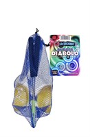 Eureka Diabolo Spielzeug mit Aluminiumstäben - Gelb - Jonglieren-2